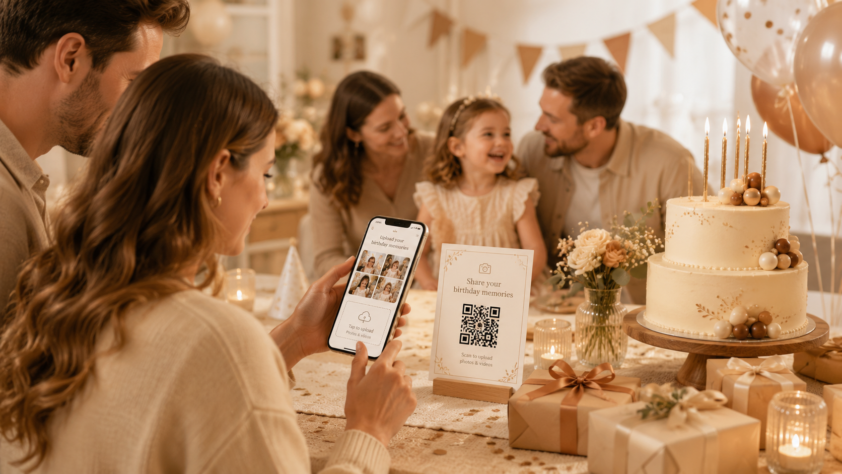 Verjaardagsfoto’s verzamelen met een QR-code: iedereen kan herinneringen toevoegen
